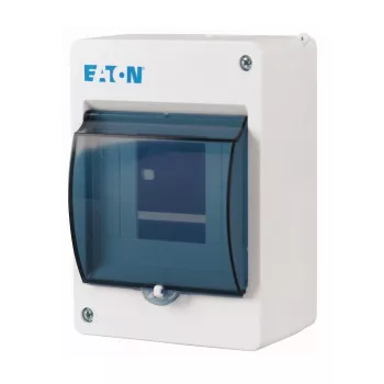   Eaton 177073 MINI-4-T Kis tokozat IP30, 4 TE, átl.ajtóval, fehér