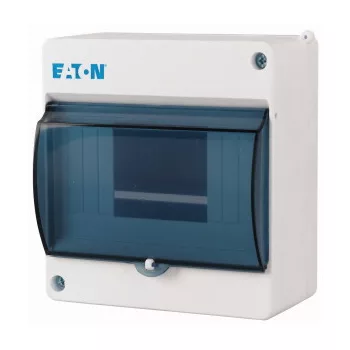   Eaton 177075 MINI-6-ST Kis tokozat IP30, 6 TE, átl.ajtóval, fehér, +PE/N