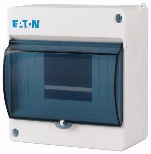 Eaton 177075 MINI-6-ST Kis tokozat IP30, 6 TE, átl.ajtóval, fehér, +PE/N