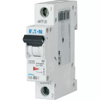   Eaton 177395 FAZ6-B12/1 Kismegszakító 1P 12A B karakterisztika 6 kA -1 modul