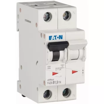   Eaton 177495 FAZ6-B1,5/1N Kismegszakító 1P+N 1,5A B karakterisztika 6 kA -2 modul