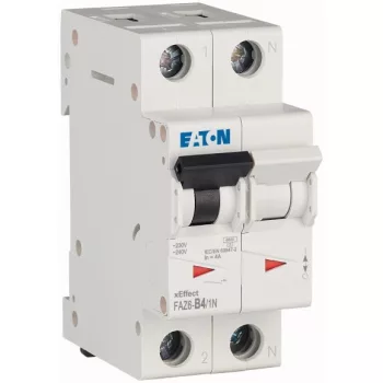   Eaton 177501 FAZ6-B4/1N Kismegszakító 1P+N 4A B karakterisztika 6 kA -2 modul