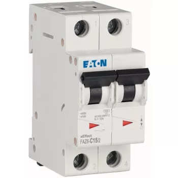   Eaton 177562 FAZ6-C15/2 Kismegszakító 2P 15A C karakterisztika 6 kA -2 modul