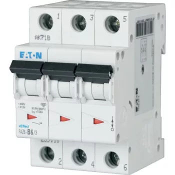   Eaton 177590 FAZ6-C0,25/3 Kismegszakító 3P 0,25A C karakterisztika 6 kA -3 modul