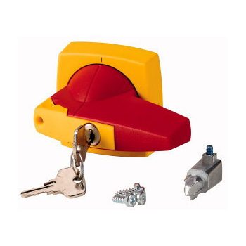   Eaton 1818042 K2DR/C Forgatókar, D típus, hengerzárral,piros/sárga,8mm