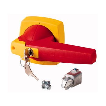   Eaton 1818097 K3DR/C Forgatókar, D típus, hengerzárral,piros/sárga,10mm