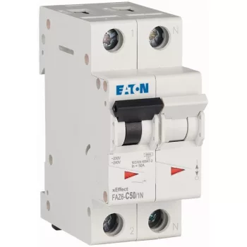   Eaton 239083 FAZ6-C50/1N Kismegszakító 1P+N 50A C karakterisztika 6 kA -2 modul