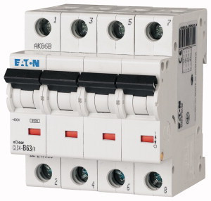 Eaton 247946 CLS4-B6/4 Kismegszakító. 4P, 6A, B karakterisztika, 4,5kA Eaton 247946 CLS4-B6/4 Kismegszakító. 4P, 6A, B karakterisztika, 4,5kA
