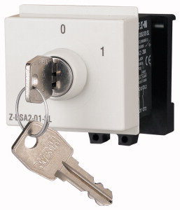 Eaton 248873 Z-DSA2-01-SL Forgókapcsoló, 2pól., 20A, 0-1, kulcsos