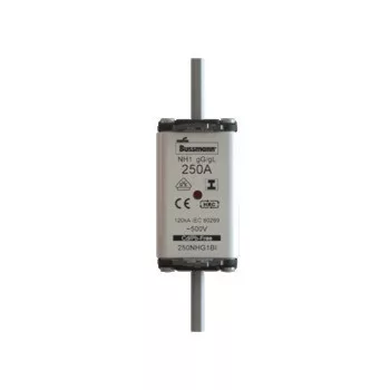   Eaton 250NHG1BI NH FUSE 250A 500V GL/GG SIZE 1 NH-betét 250A, DIN 1 méret, 500V AC, gG, szig.fül
