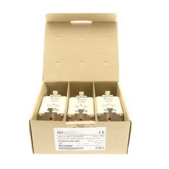   Eaton 250NHG2B NH FUSE 250A 500V gG SIZE 2 DUAL IND NH-betét 250A, DIN 2 méret, 500V AC, gG/gL