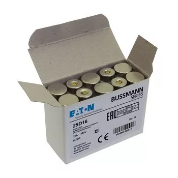   Eaton 25D16 FUSE-D1 25A T GL/GG 500VAC E16 Diazed betét D16, 500V AC (DI, E16-hoz)