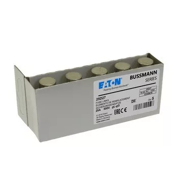  Eaton 25D27 FUSE-D2 25A T GL/GG 500VAC E27 Diazed betét D27, 500V AC (DII, E27-hez)