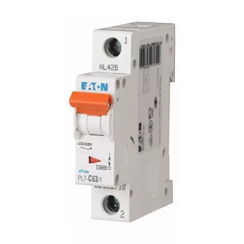   Eaton 262692 PL7-B63/1 Kismegszakító. 1P, 63A, B karakterisztika, 10kA