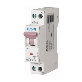 Eaton 263275 PLN6-B32/1N-DE Kismegszakító, 6kA 1p+1N 1TE