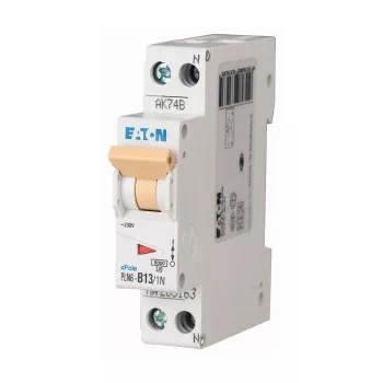 Eaton 263281 PLN6-C13/1N-DE Kismegszakító, 6kA 1p+1N 1TE