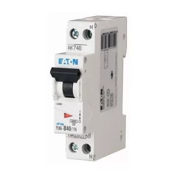 Eaton 263286 PLN6-C40/1N-DE Kismegszakító, 6kA 1p+1N 1TE