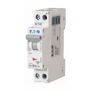 Eaton 263300 PLN4-C16/1N-DE Kismegszakító, 4,5kA 1p+1N 1TE