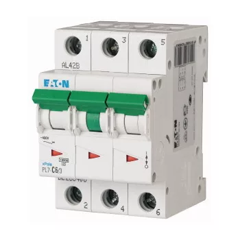 Eaton 263418 PL7-D6/3 Kismegszakító, 10kA 3pól.