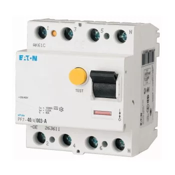   Eaton 263590 PF7-63/4/003 Áram-védőkapcsoló (Fi-relé) AC osztály, 4P, 63A, 30mA