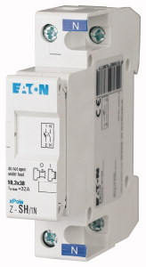 Eaton 263877 Z-SH/1N Biztosítós szak. kapcsoló (üres) 32A, 1p+N, 10x38