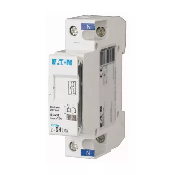   Eaton 263884 Z-SHL/1N Biztosítós szak. kapcs.+L (üres) 32A, 1p+N, 10x38
