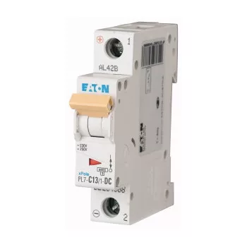   Eaton 264888 PL7-C13/1-DC Kismegszakító. 1P, 13A, C karakterisztika, 10kA