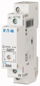 Eaton 265196 Z-RE8/SS Installációs relé LED-del, 2z, 20A; 8V AC vez.