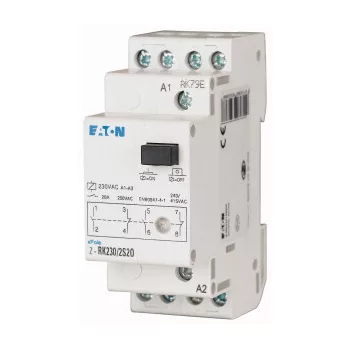   Eaton 265208 Z-RK230/SO Installációs relé, LED+kézi m., 1z+1ny, 20A;230VAC