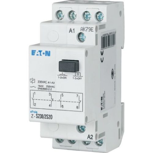 Eaton 265539 Z-S24/SO Impulzuskapcsoló, 1z+1ny, 16A, 24VAC/12VDC vez.
