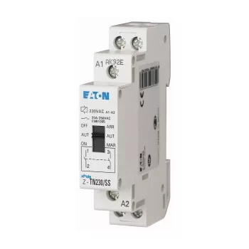   Eaton 265574 Z-TN230/SS Installációs relé, ON-AUT-OFF kapcs., 2z, 20A