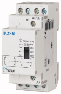 Eaton 265579 Z-TN230/4S Installációs relé, ON-AUT-OFF kapcs., 4z, 20A
