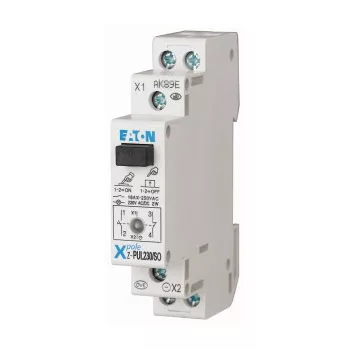   Eaton 276298 Z-PUL230/SO világító nyomógomb, 1z+1ny, fekete,16A,230V AC/DC