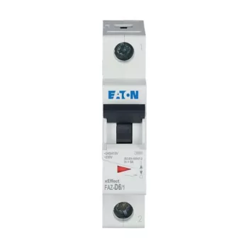 Eaton 278578 FAZ-D6/1 Kismegszakító, 15kA 1-pól.