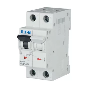 Eaton 278634 FAZ-B1,5/1N Kismegszakító, 15kA 1-pól.+null