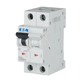 Eaton 278645 FAZ-B12/1N Kismegszakító, 15kA 1-pól.+null