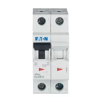 Eaton 278666 FAZ-C4/1N Kismegszakító, 15kA 1-pól.+null