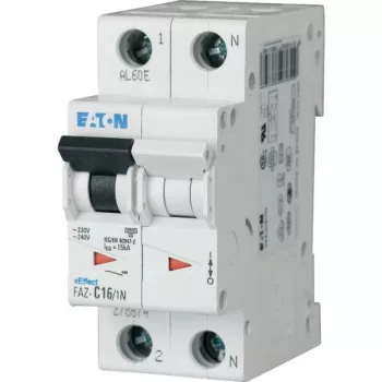 Eaton 278670 FAZ-C10/1N Kismegszakító, 15kA 1-pól.+null