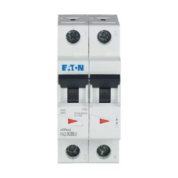 Eaton 278803 FAZ-K50/2 Kismegszakító, 15kA 2-pól.