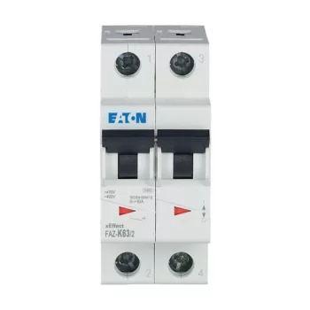 Eaton 278804 FAZ-K63/2 Kismegszakító, 15kA 2-pól.