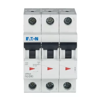 Eaton 278865 FAZ-C4/3 Kismegszakító, 15kA 3-pól.
