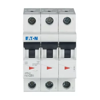 Eaton 278874 FAZ-C20/3 Kismegszakító, 15kA 3-pól.