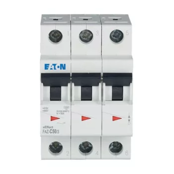 Eaton 278878 FAZ-C50/3 Kismegszakító, 15kA 3-pól.