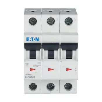 Eaton 278917 FAZ-K63/3 Kismegszakító, 15kA 3-pól.