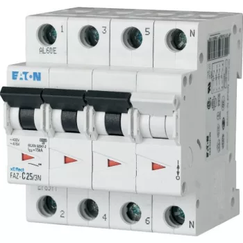 Eaton 278987 FAZ-D2,5/3N Kismegszakító, 15kA 3-pól.+null