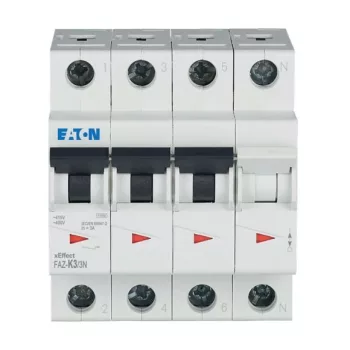 Eaton 279007 FAZ-K3/3N Kismegszakító, 15kA 3-pól.+null