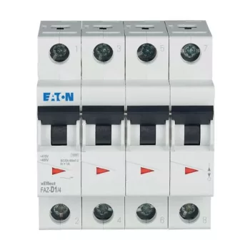 Eaton 279069 FAZ-D1/4 Kismegszakító, 15kA 4-pól.