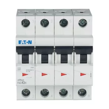 Eaton 279093 FAZ-K3/4 Kismegszakító, 15kA 4-pól.