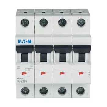 Eaton 279116 FAZ-Z20/4 Kismegszakító, 15kA 4-pól.