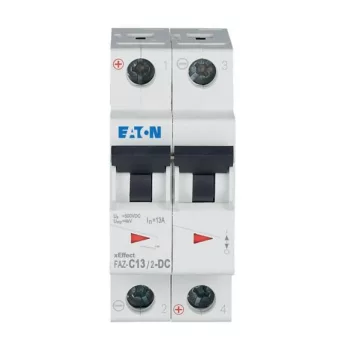 Eaton 279139 FAZ-C13/2-DC Kismegszakító, 10kA 2-pól. DC